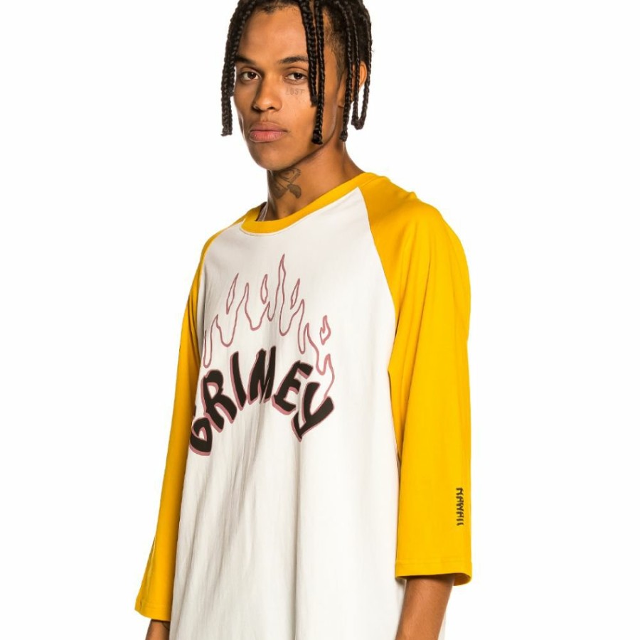 Grimey Tees | Camiseta Raglan Grimey "Destroy All Fear" - Yellow - Fall 21