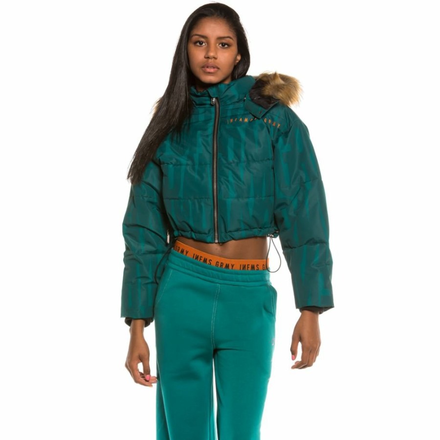 Grimey Coats | Grimey Nite Marauder Girl Puffy Jacket Fw20 Blue