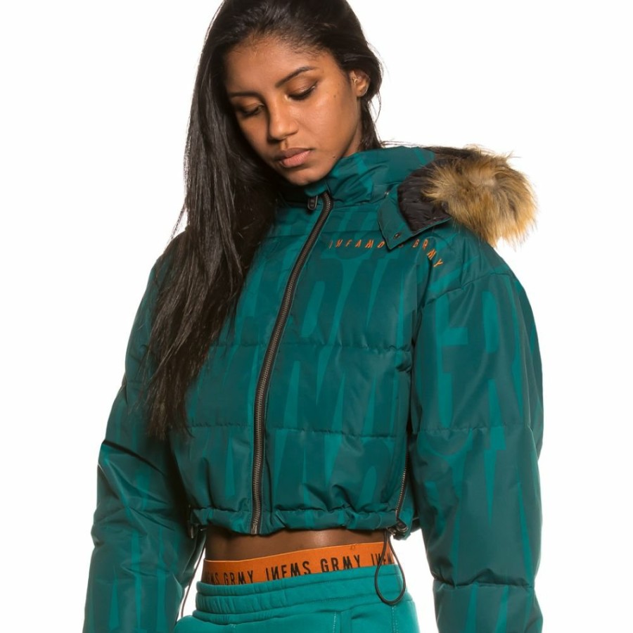 Grimey Coats | Grimey Nite Marauder Girl Puffy Jacket Fw20 Blue