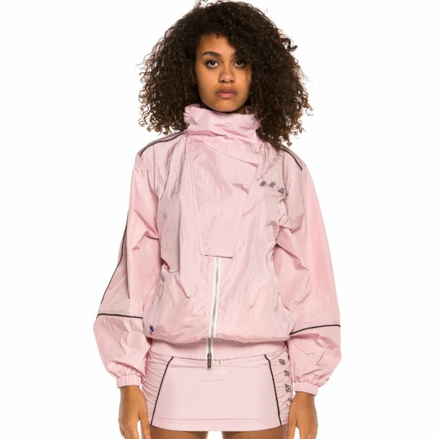 Grimey Sweatshirts | Grimey Urmah Dojo Girl Track Jacket Ss20 Pink