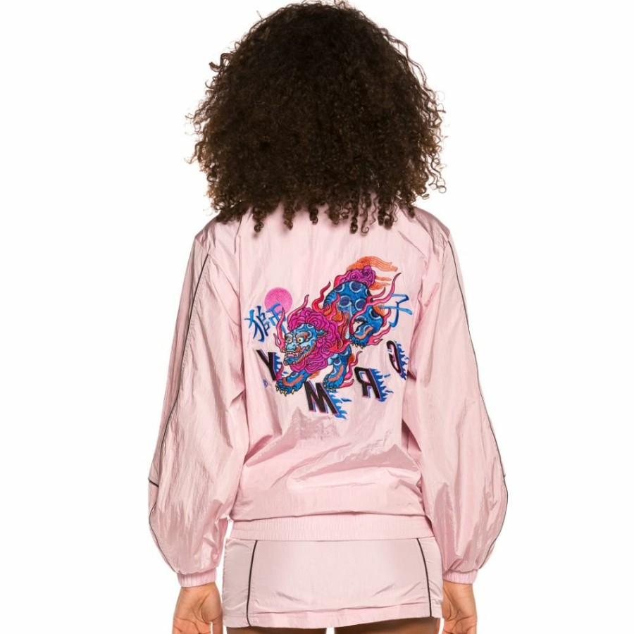 Grimey Sweatshirts | Grimey Urmah Dojo Girl Track Jacket Ss20 Pink