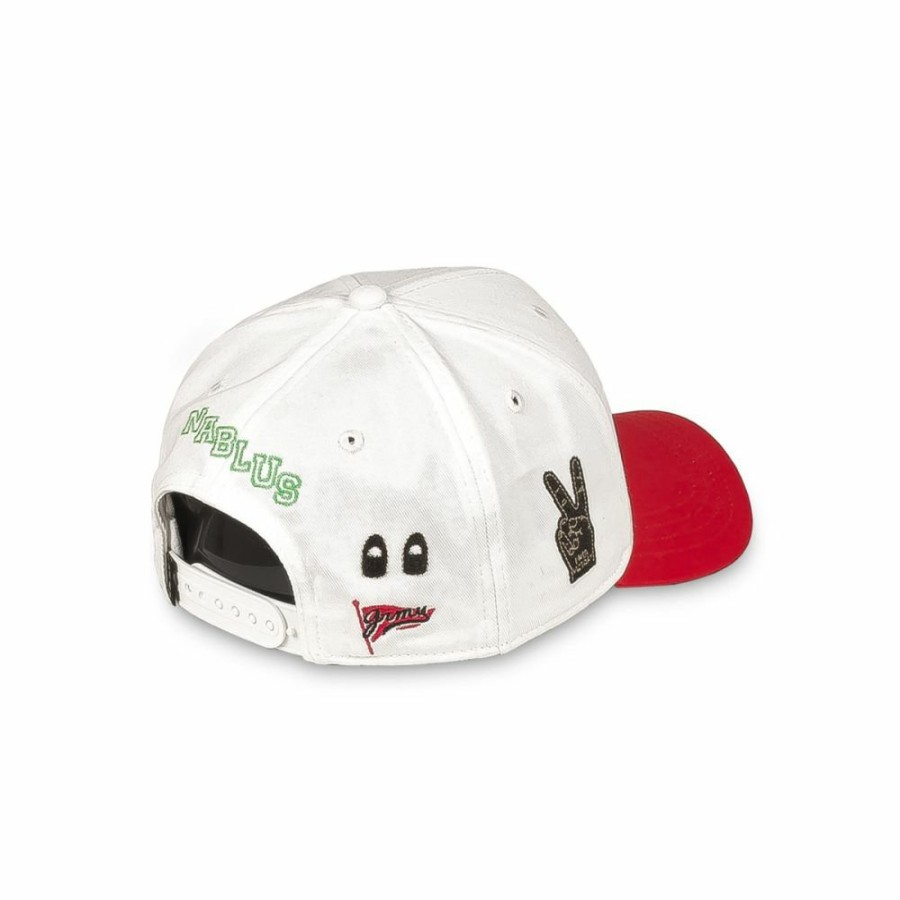 Grimey Head Wear | Grimey Nablus Bicolor Curved Visor Snapback Cap - White - Fw23