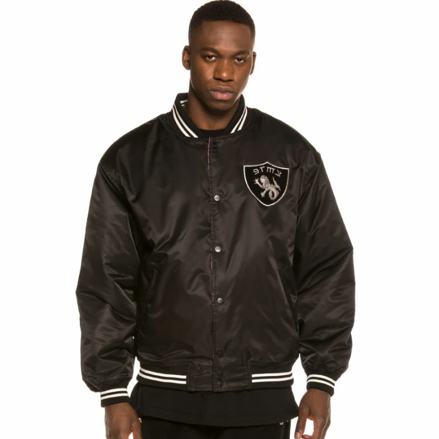 Grimey Coats | Chaqueta Grimey Call Of Yore Reversible Satin Jacket Fw20 Black