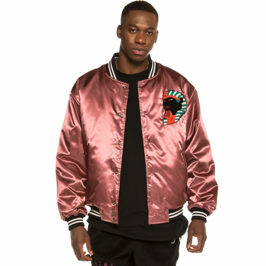 Grimey Coats | Chaqueta Grimey Call Of Yore Reversible Satin Jacket Fw20 Black