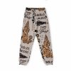 Grimey Recycled | Pantalon Grimey Lost Boys All Over Sweatpants - Cream - Winter 22