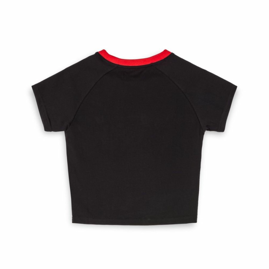 Grimey Tees & Tops | Grimey Lucky Dragon Girl Raglan Fitted Tee - Black - Ss24