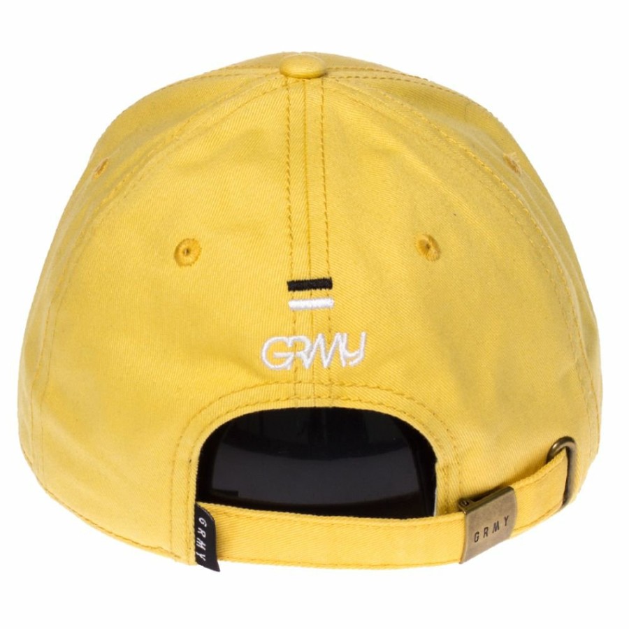 Grimey Head Wear | Grimey "Half Court Line" Curved Cap Fw17 Yellow