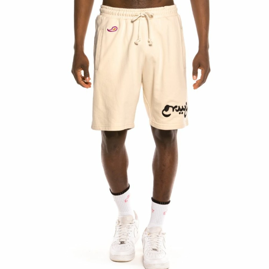 Grimey Shorts | Grimey "Hope Unseen" Sweatshorts - Sand - Summer 21