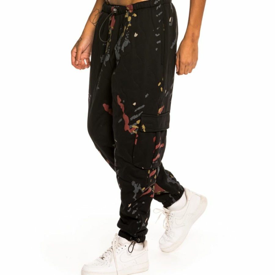 Grimey Pants | Pantalon Grimey "Jazz Thing" Padded All Over Print Sweatpants - Black - Fall 21