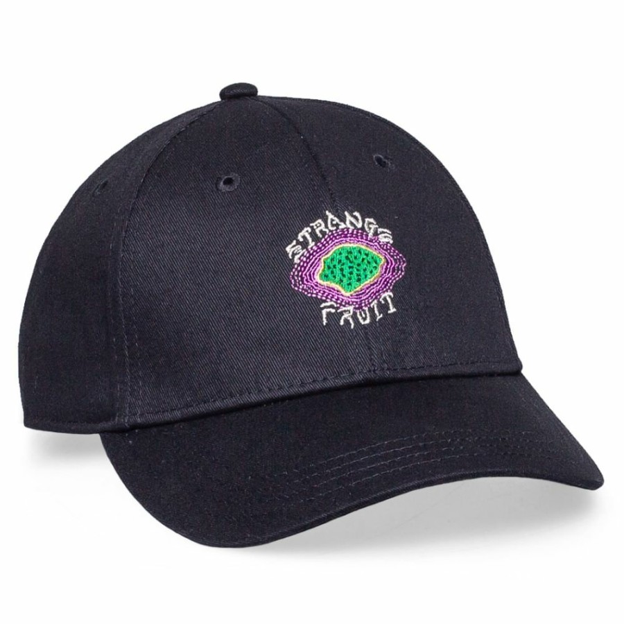 Grimey Head Wear | Grimey "Strange Fruit" Curved Visor Cap Black - Spring 21