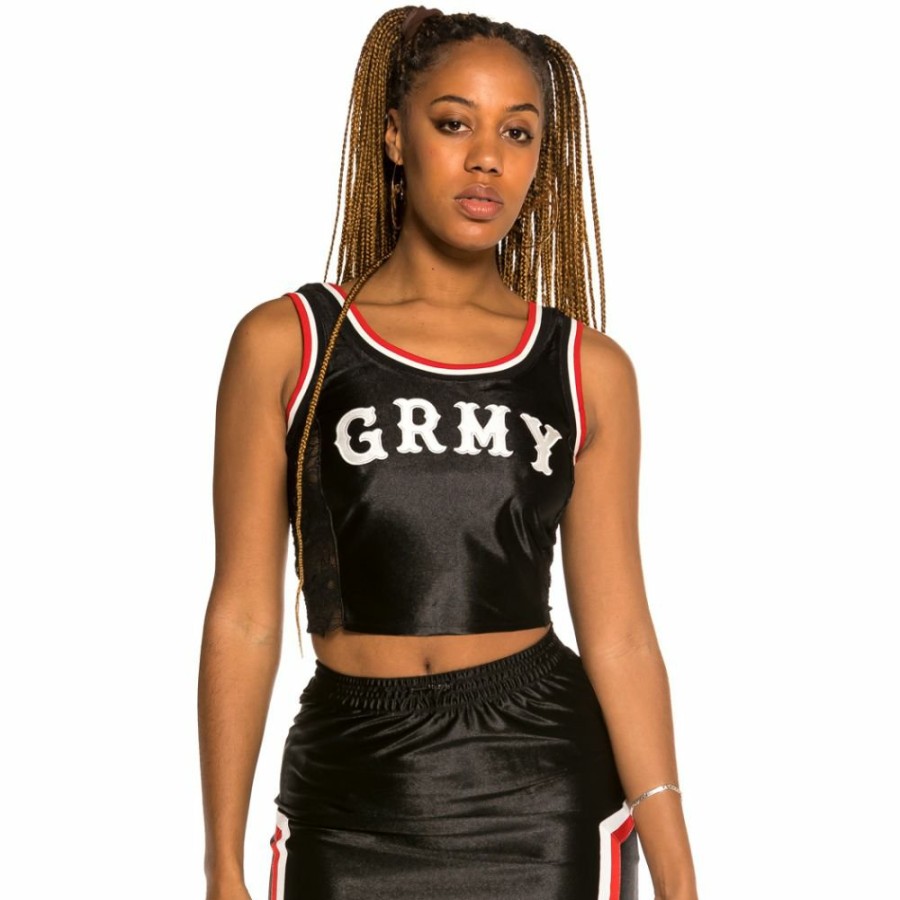 Grimey Tees & Tops | Grimey "The Loot" Girl Top Black - Spring 21