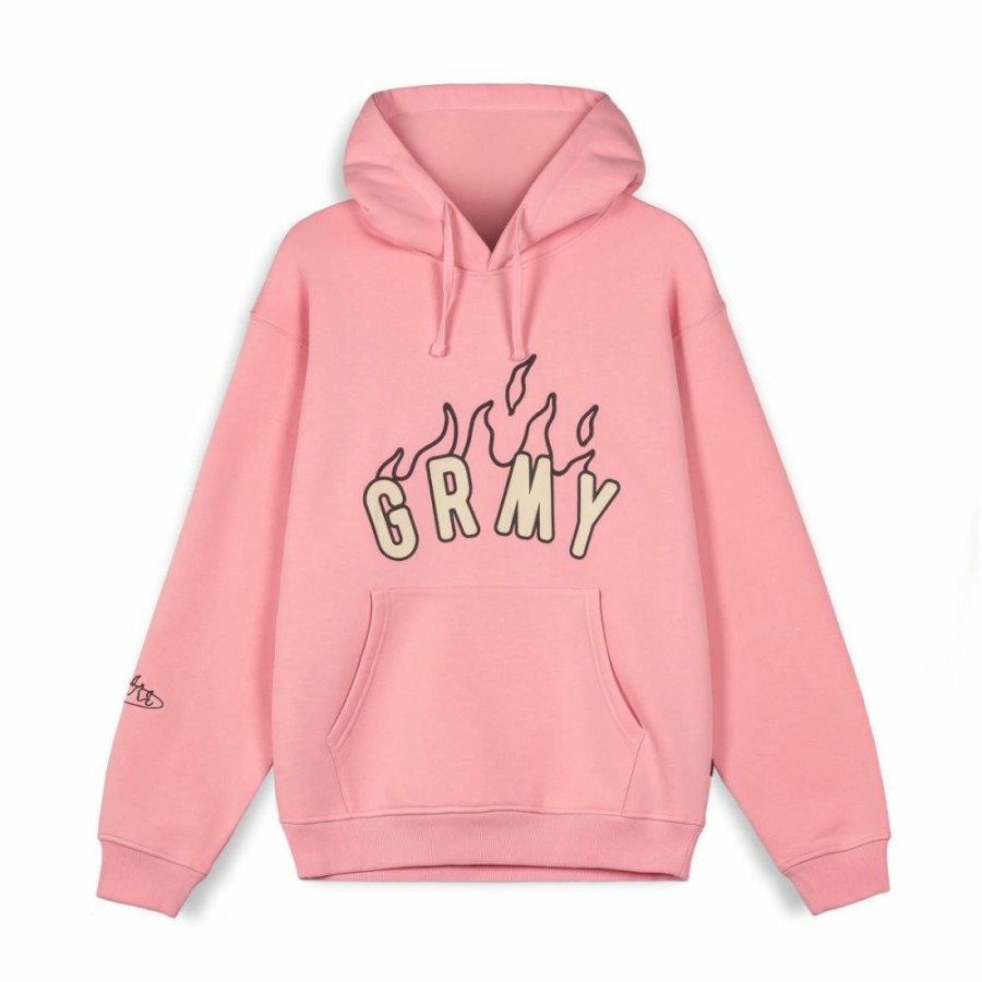 Grimey Organic | Sudadera Capucha Grimey Melted Stone Vintage - Pink - Fw23