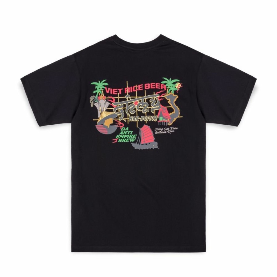 Grimey Organic | Camiseta Grimey Viet Cong Beer Regular - Black - Summer 23