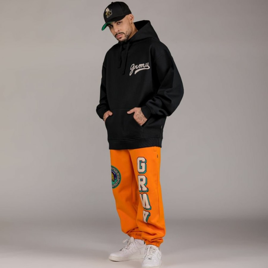 Grimey Outfits | Pack Grimey Pant + Hoodie "Hive" Heavyweight - Black/Orange - Fall 22