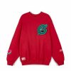 Grimey Sweatshirts | Sudadera Grimey Nablus Vintage Crewneck - Dark Red - Fw23