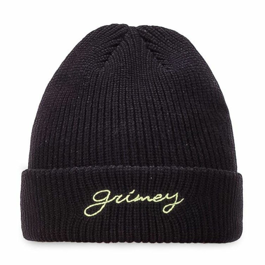 Grimey Head Wear | Grimey "Dust Storm" Beanie - Black - Fall 22