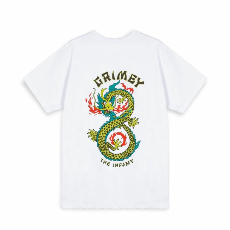 Grimey Organic | Camiseta Grimey The Lucky Dragon - White - Ss24