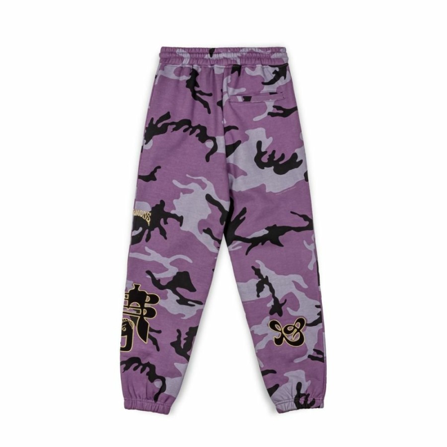 Grimey Pants | Pantalon Chandal Grimey All Over Print Tusker Temple - Purple - Fw23