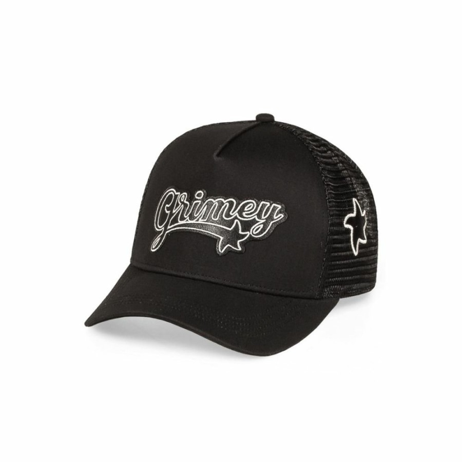 Grimey Head Wear | Grimey Madrid Trucker Cap - Black - Fw23