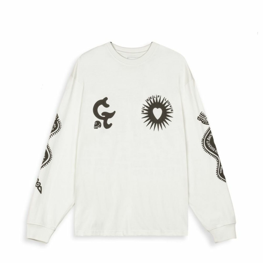 Grimey Organic | Camiseta Manga Larga Grimey Causing Panic - Off White - Ss24