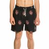 Grimey Swimwear | Grimey "Frenzy " All Over Print Swimming Short - Black - Summer 21