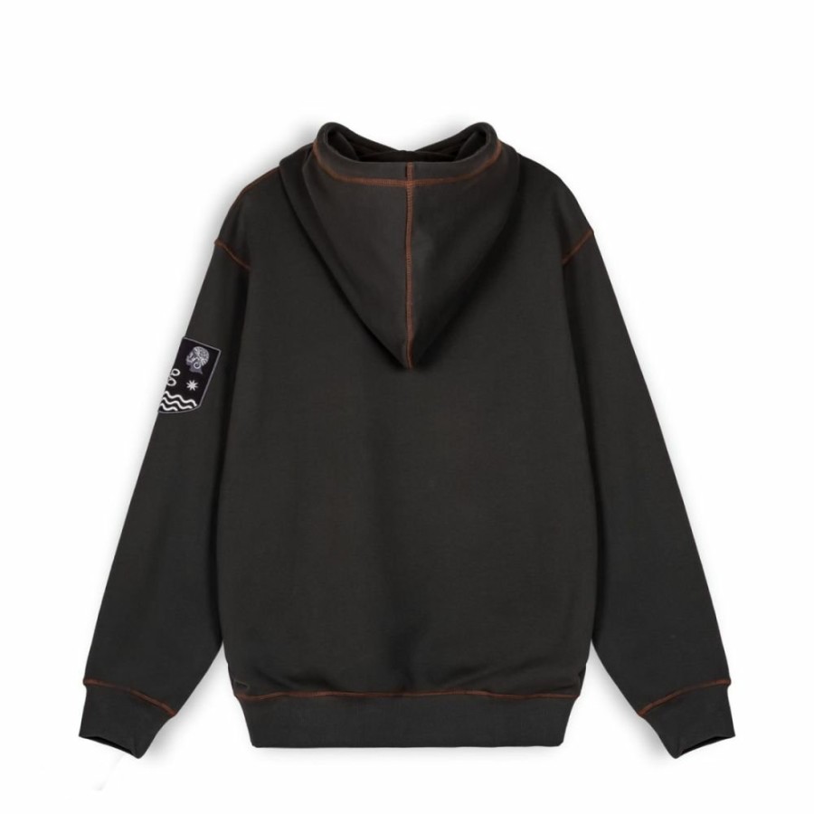 Grimey Sweatshirts | Sudadera Capucha Grimey Fire Route - Black - Spring 23