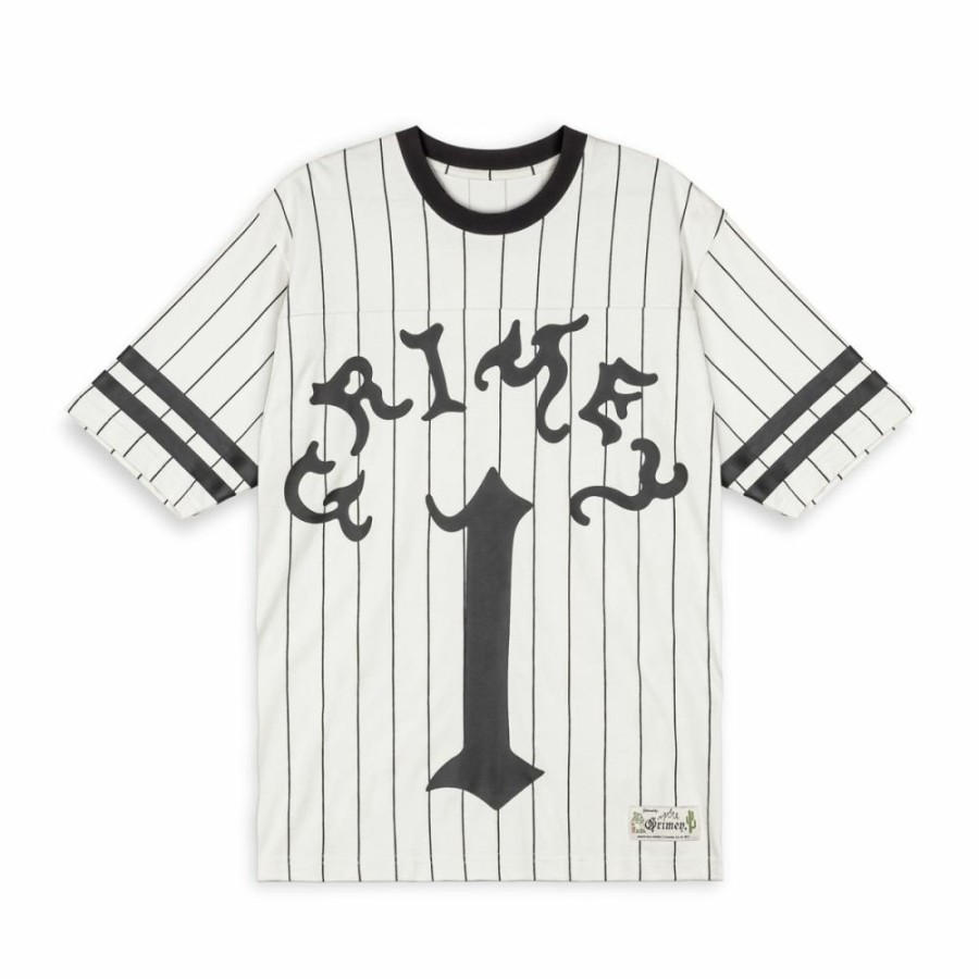 Grimey Ss24 | Camiseta De Football Grimey Causing Panic Heavyweight - Off White - Ss24