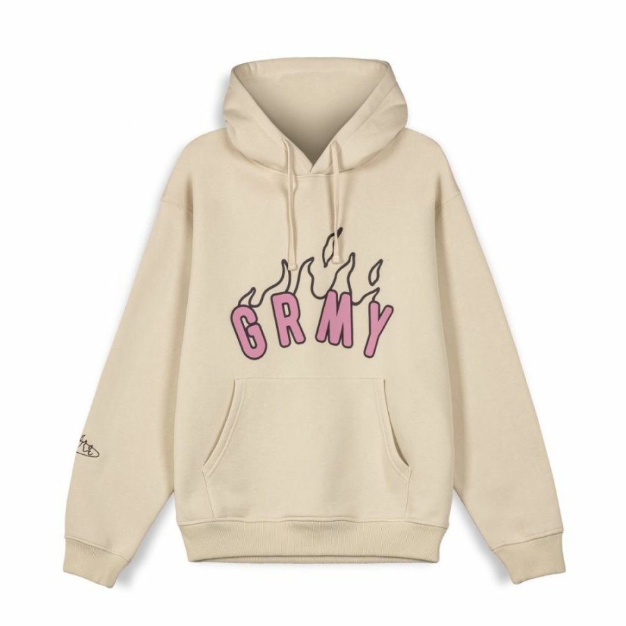 Grimey Organic | Sudadera Capucha Grimey Melted Stone Vintage - Cream - Fw23