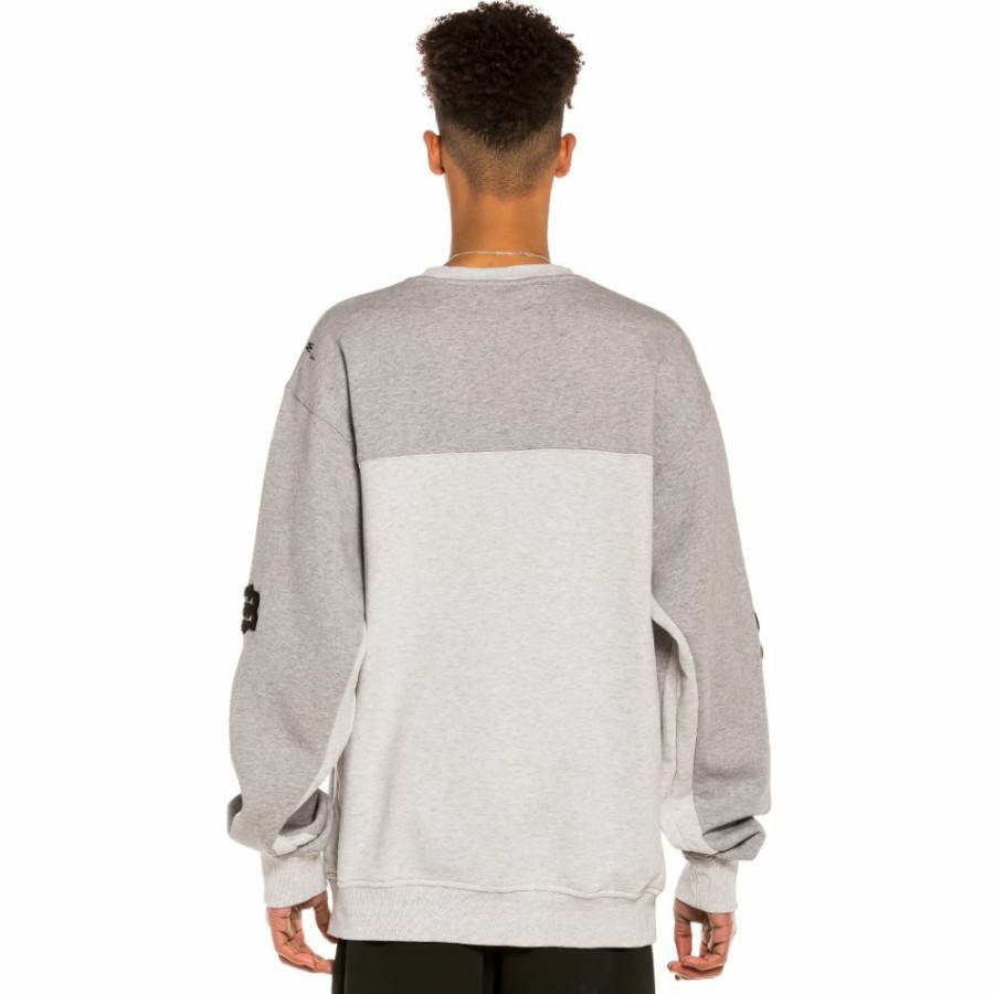 Grimey Sweatshirts | Sudadera Grimey "Jungle Punch" Bicolor Crewneck - Sport Grey - Spring 22