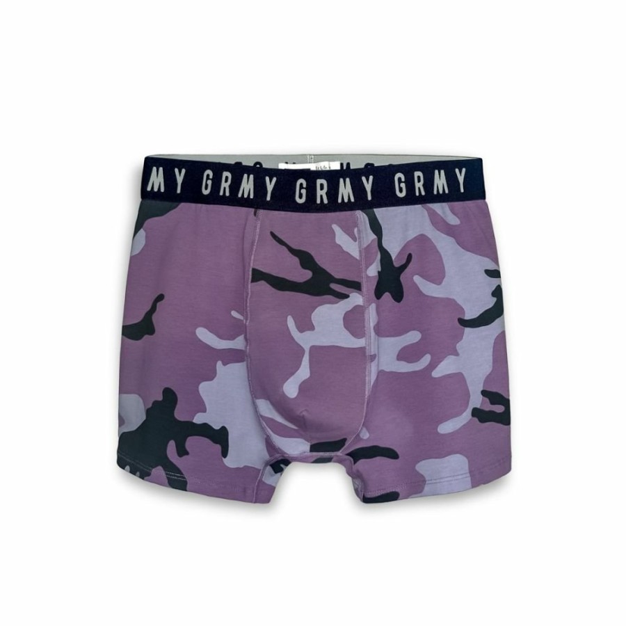 Grimey Misc | Grimey Tusker Temple All Over Print Boxer Shorts - Purple - Fw23