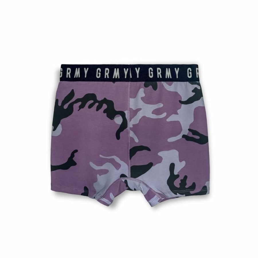 Grimey Misc | Grimey Tusker Temple All Over Print Boxer Shorts - Purple - Fw23