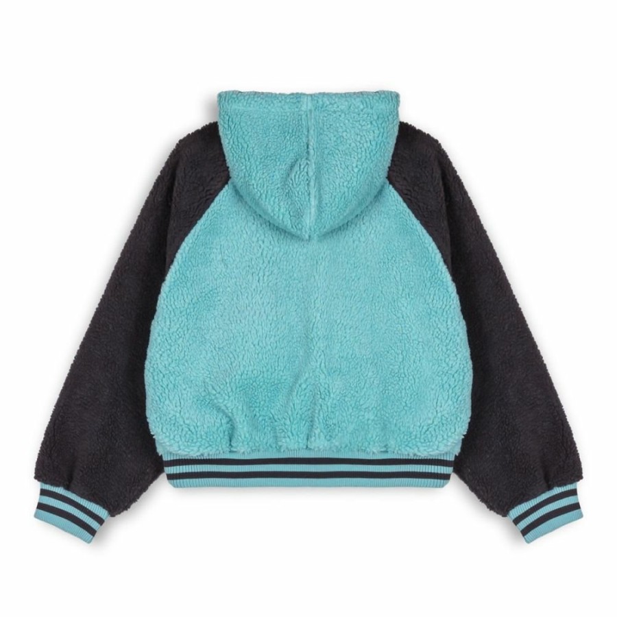 Grimey Coats | Grimey "Hive" Sherpa Hood Button Girl Sweatshirt - - Fall 22