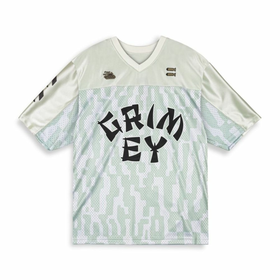 Grimey Ss24 | Camiseta De Football Grimey Lucky Dragon Mesh - White - Ss24