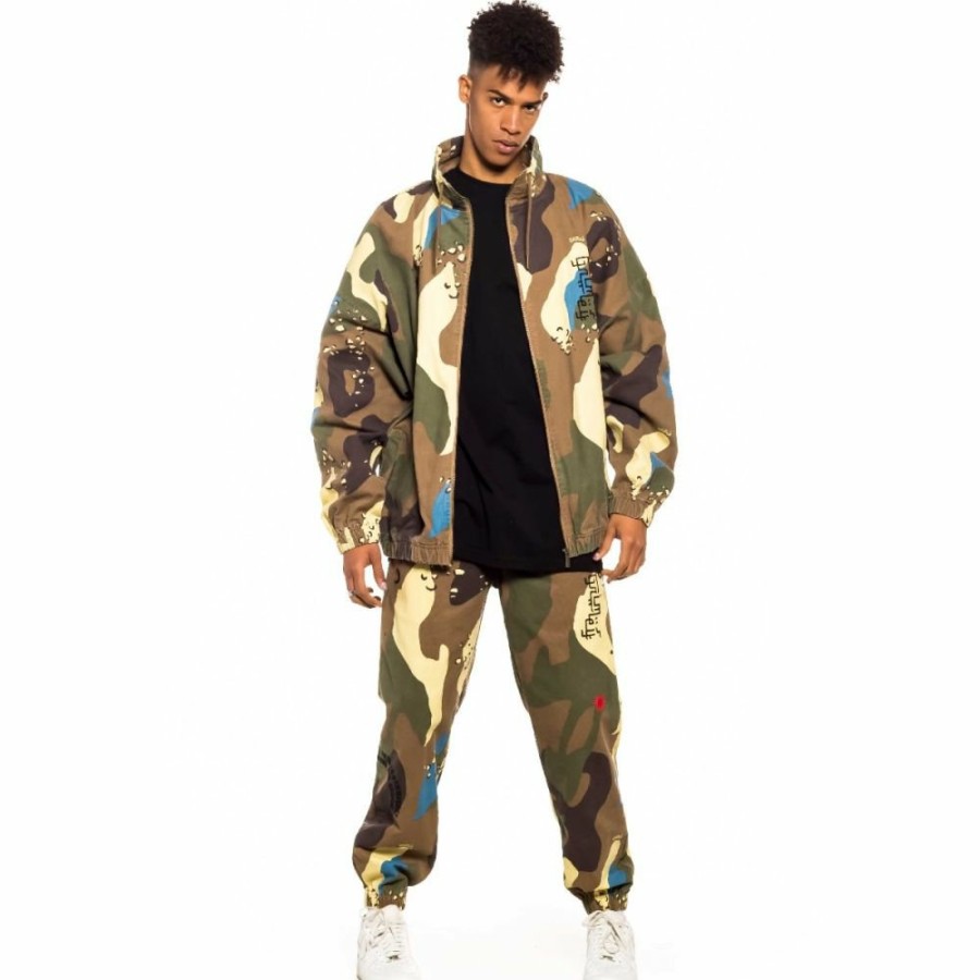 Grimey Jackets | Grimey Glorified Track Jacket - Camo - Spring 22