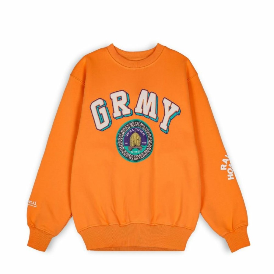 Grimey Sweatshirts | Sudadera Grimey "Hive" Crewneck - Orange - Fall 22