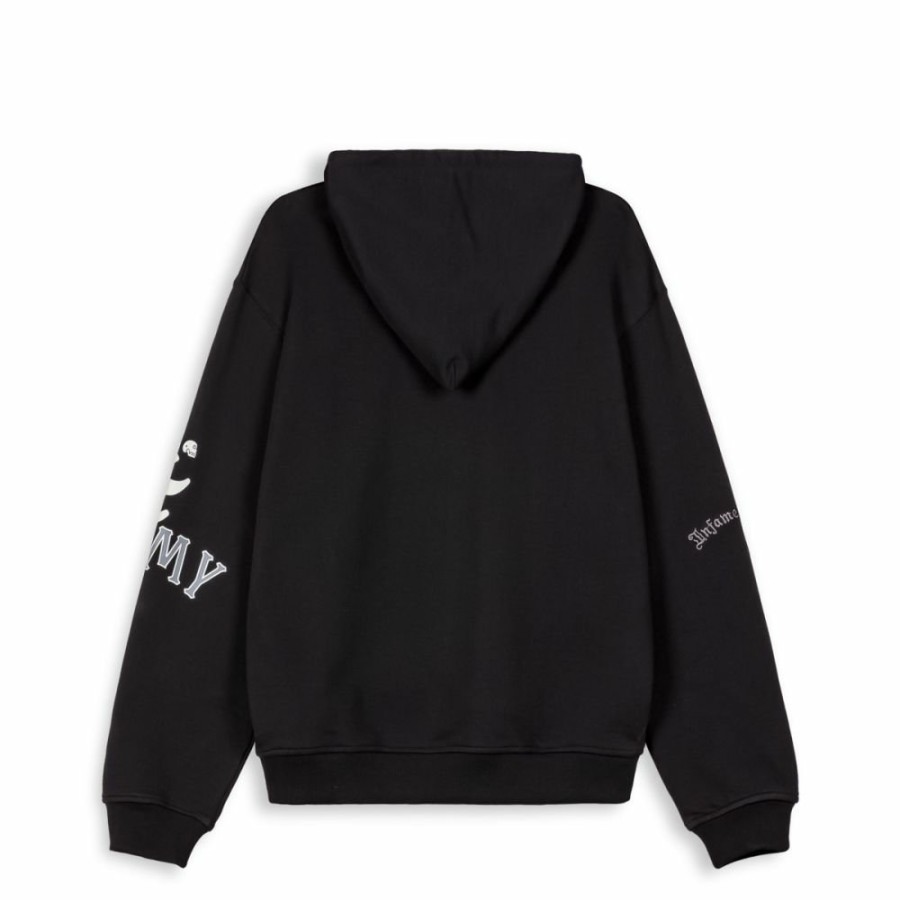 Grimey Ss24 | Sudadera Grimey Causing Panic Vintage Hoodie - Black - Ss24