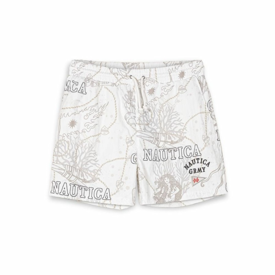 Grimey Shorts | Pantalon Corto Grimey Mighty Harmonist Nautica X Grmy - White - Ss24