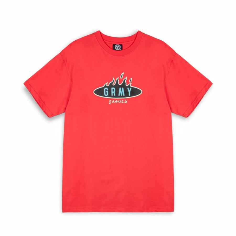 Grimey Organic | Camiseta Grimey Burn In Flames Regular - Red - Ss24