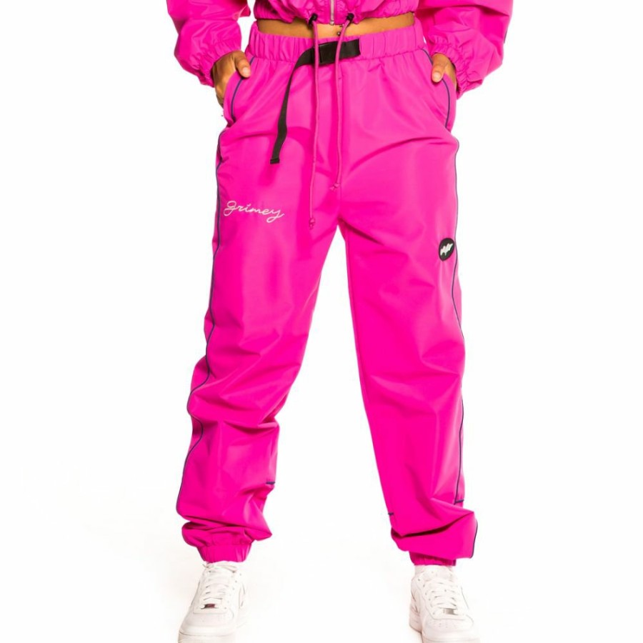 Grimey Pants & Leggins | Grimey "Martinica Fact" Girl Track Pant- Fuchsia - Fall 21