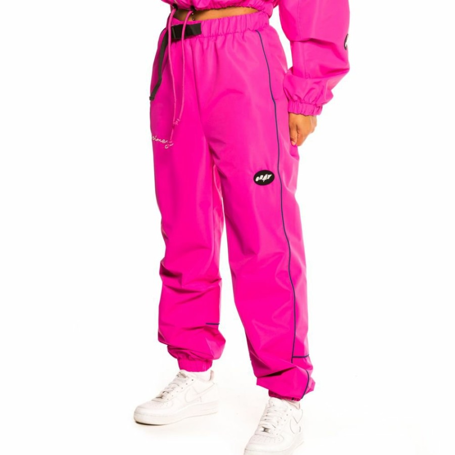 Grimey Pants & Leggins | Grimey "Martinica Fact" Girl Track Pant- Fuchsia - Fall 21