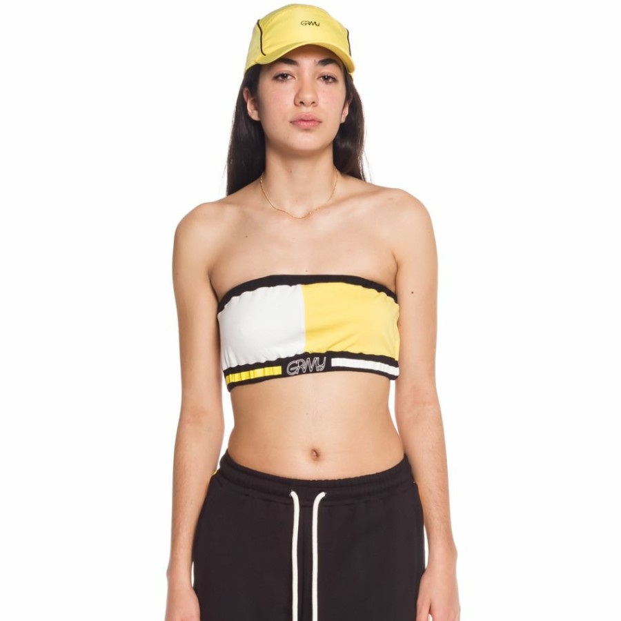 Grimey Tees & Tops | Grimey Girl Mangusta V8 Top Ss18 Yellow