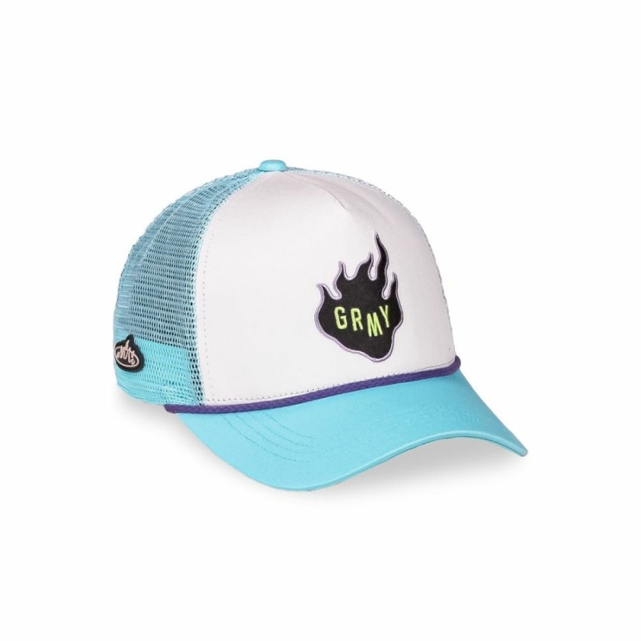 Grimey Head Wear | Grimey Cloven Tongues Trucker Cap - Blue - Summer 23