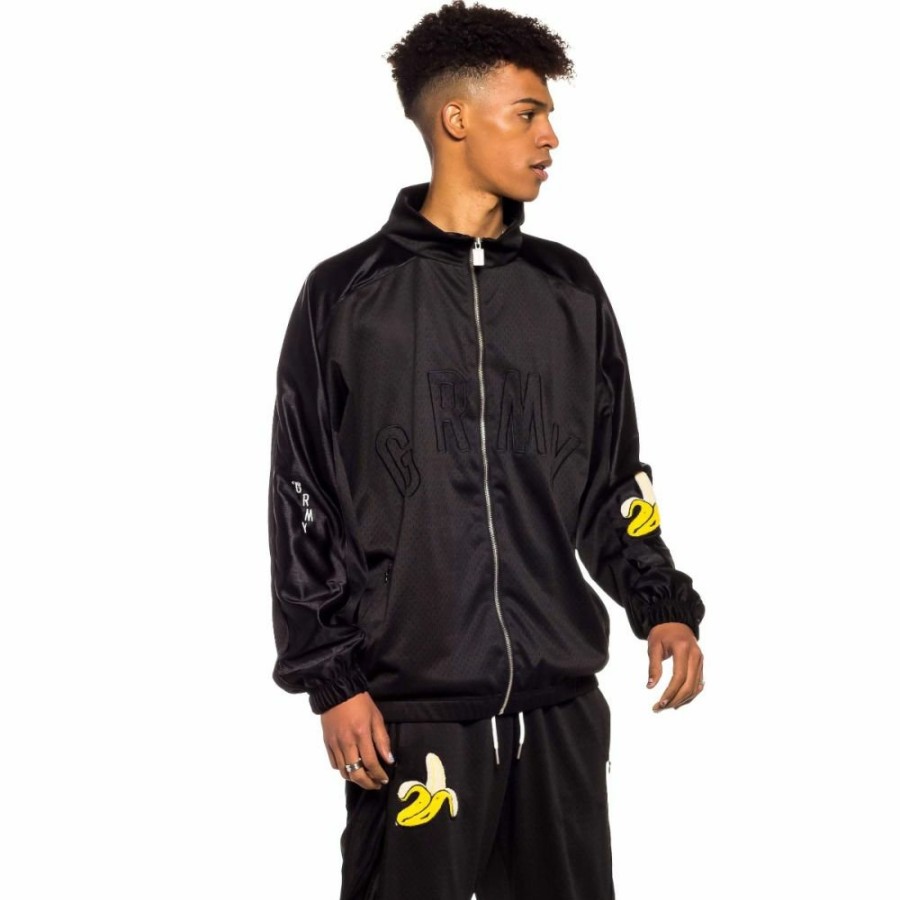 Grimey Jackets | Grimey Jungle Punch Track Jacket - Black - Spring 22