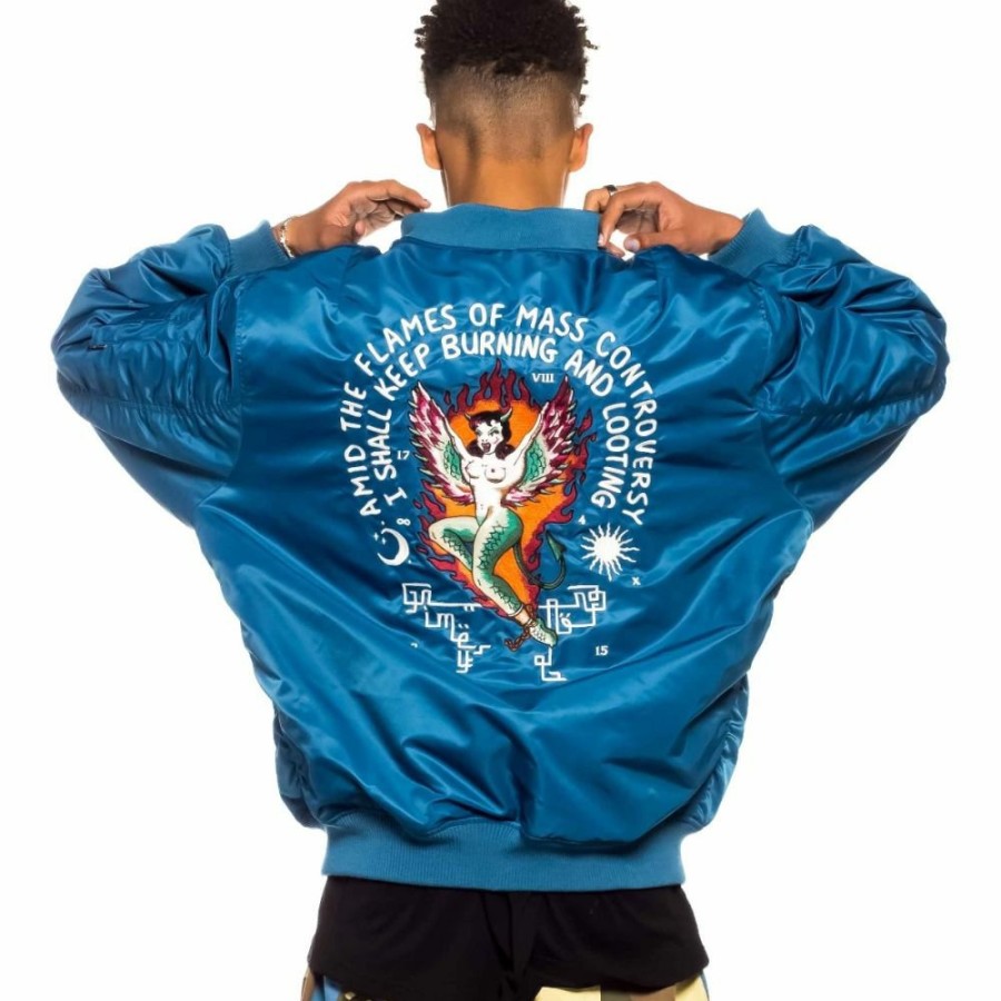 Grimey Coats | Chaqueta Bomber Grimey Glorified - Blue - Spring 22