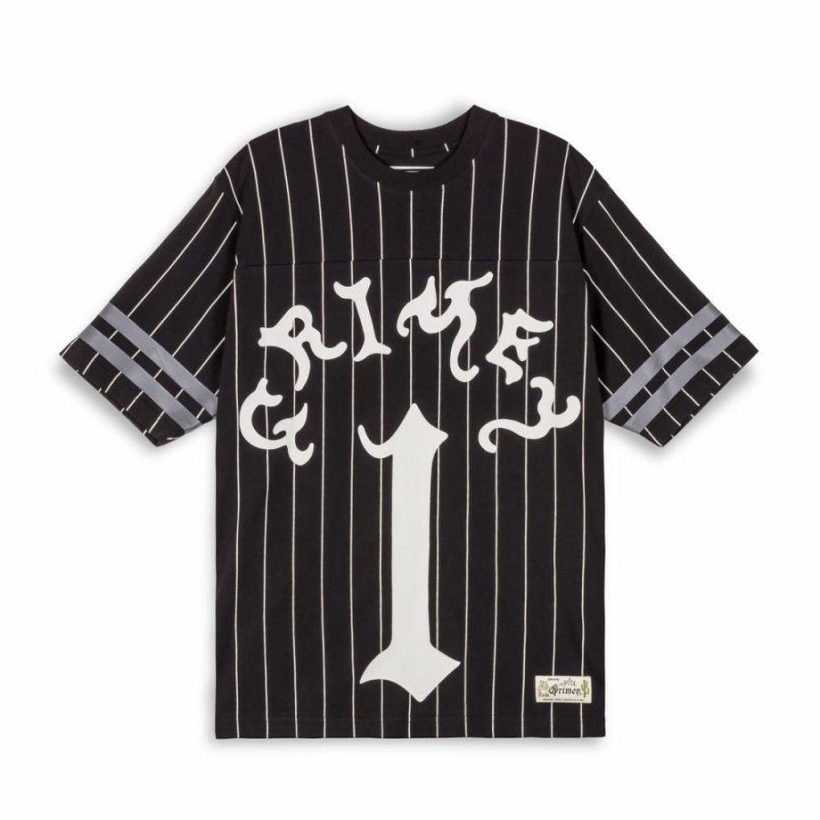 Grimey Ss24 | Camiseta De Football Grimey Causing Panic Heavyweight - Black - Ss24