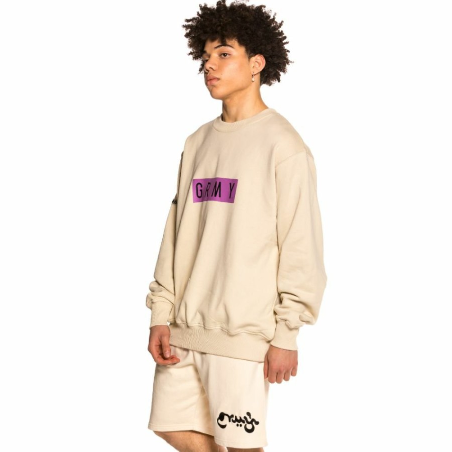 Grimey Outfits | Pack Grimey Shorts "Hope Unseen" + Crewneck "Frenzy" - Sand - Spring 21