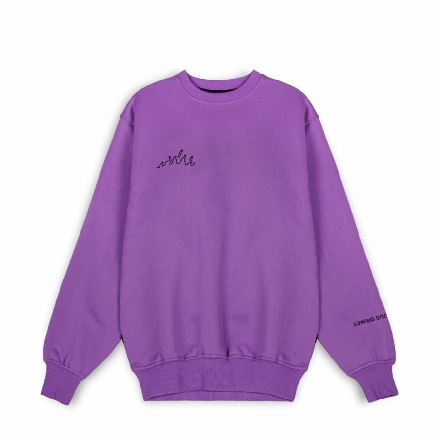 Grimey Organic | Sudadera Grimey "Snow Fox" Crewneck - Purple - Winter 22