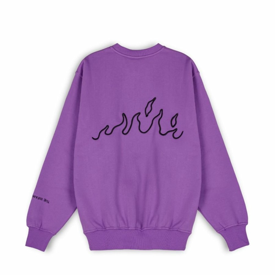 Grimey Organic | Sudadera Grimey "Snow Fox" Crewneck - Purple - Winter 22