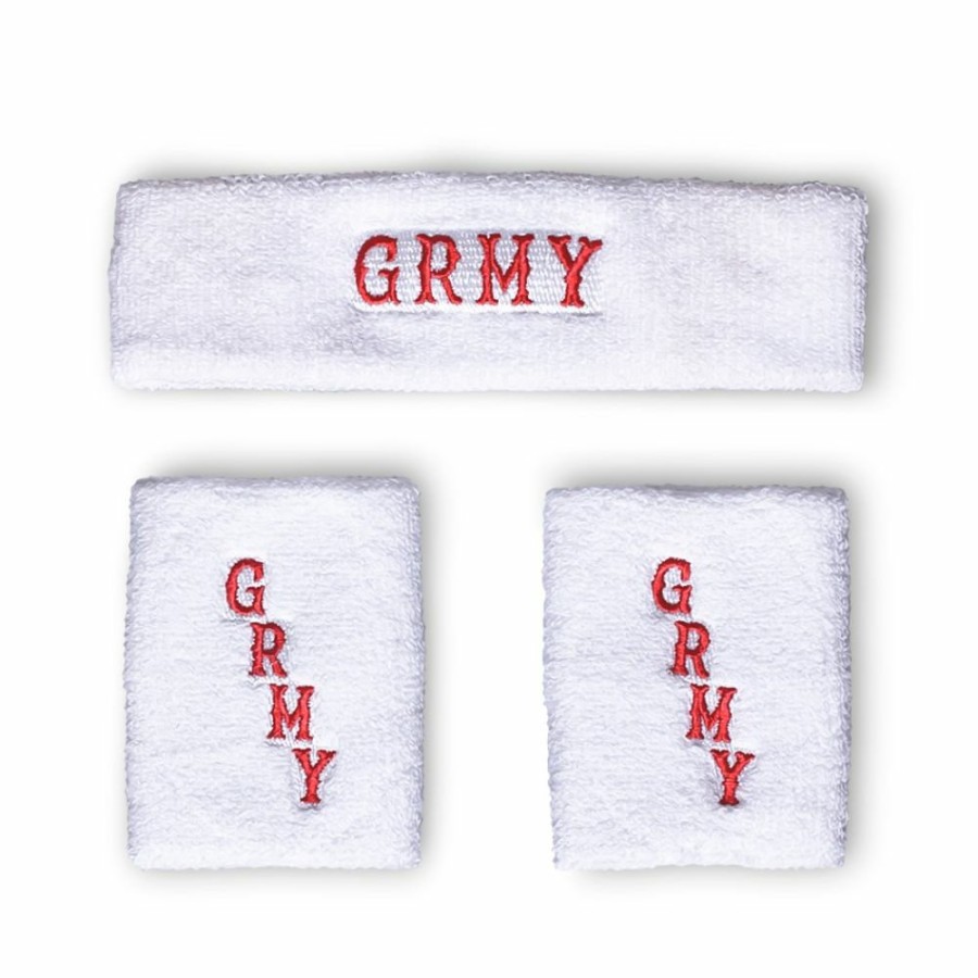 Grimey Misc | Grimey "The Loot" Headband + Wristband Pack Spring 21 White