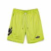 Grimey Shorts | Grimey Cloven Tongues Mesh Basket Shorts - Fluor Lime - Summer 23